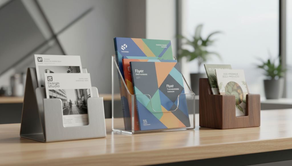 découvrez nos conseils pour bien choisir votre présentoir à flyer afin de mettre en valeur efficacement vos documents et attirer l'attention de vos clients.