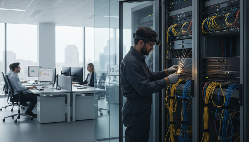 découvrez pourquoi l'installation de la fibre optique est essentielle pour la performance, la rapidité et la compétitivité de votre entreprise.