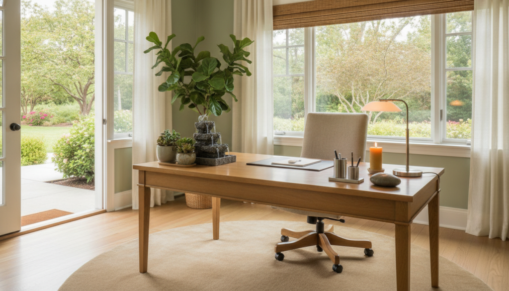 découvrez comment aménager un bureau professionnel selon les principes du feng shui pour créer un espace de travail harmonieux, stimulant et propice à la concentration.