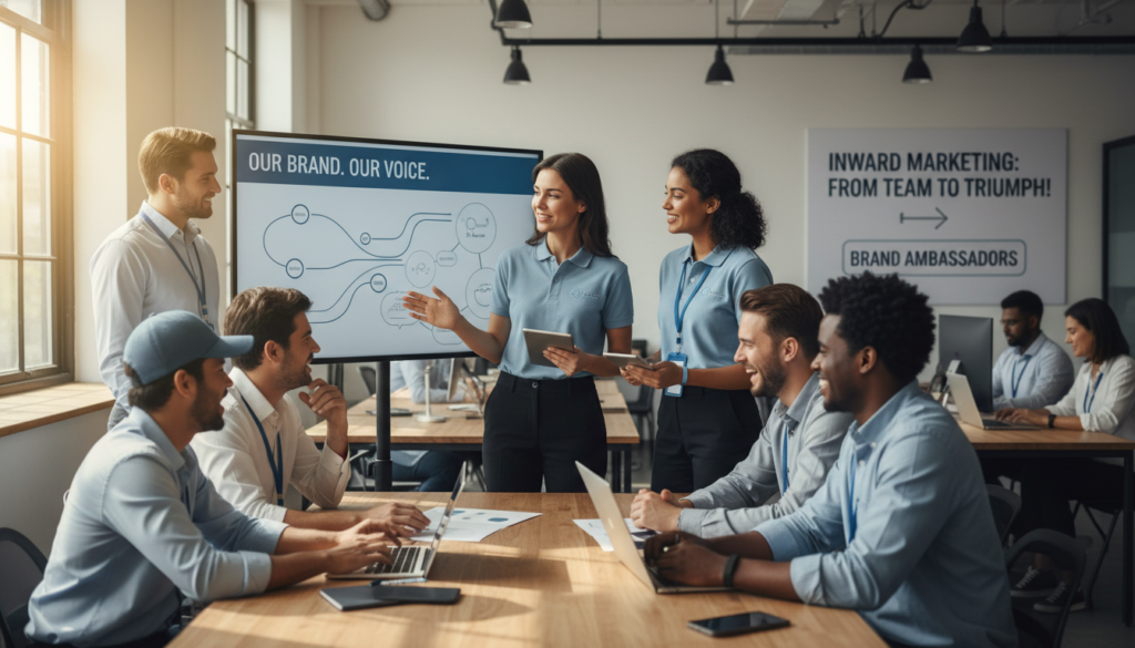 découvrez comment l'inward marketing engage vos salariés pour qu'ils deviennent de véritables ambassadeurs de votre marque, renforçant ainsi votre image et votre fidélité client.