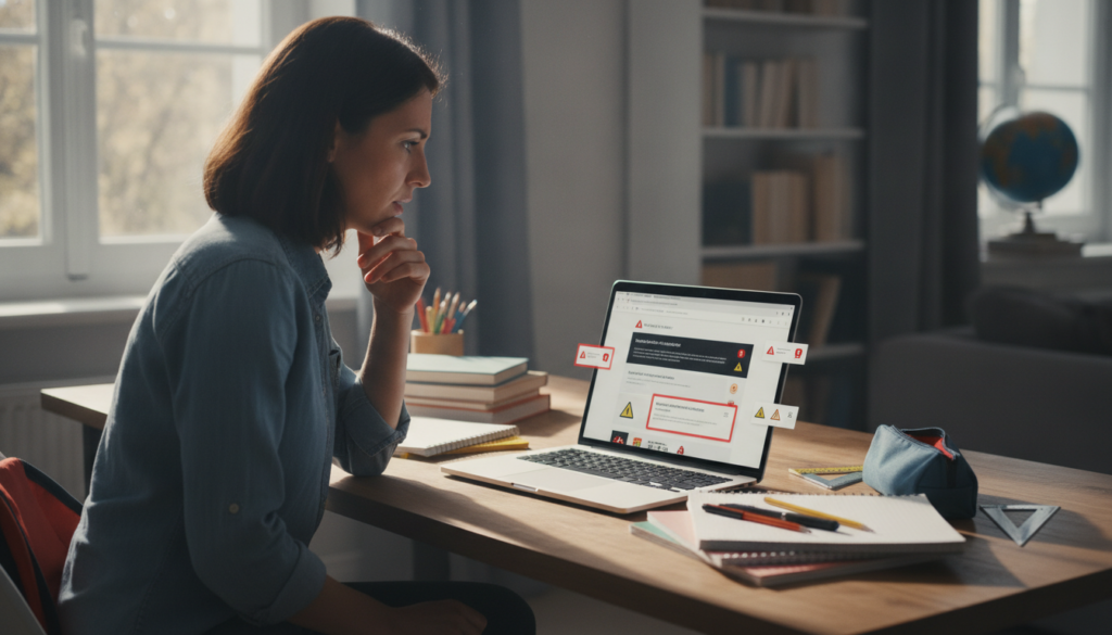 découvrez comment identifier les signaux d'alerte et protéger vos achats scolaires en évitant l'escroquerie de maficheclasse.com à la rentrée.